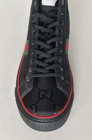 Gucci Men GG Logo High Top Sneakers Black 15.5 US (15 Gucci) 628717 IT NIB $820