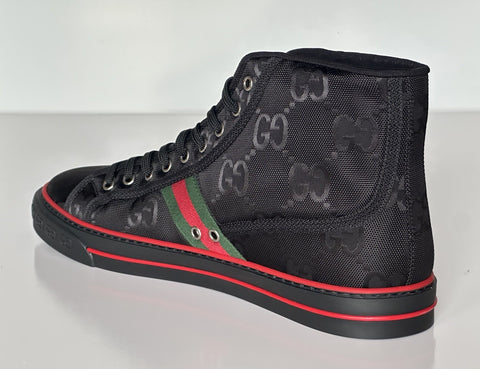 Gucci Men GG Logo High Top Sneakers Black 15.5 US (15 Gucci) 628717 IT NIB $820