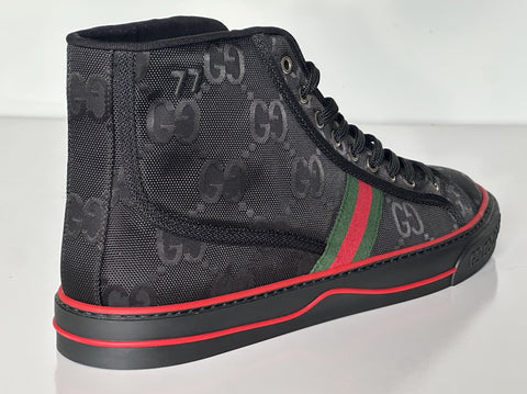 Gucci Men GG Logo High Top Sneakers Black 15.5 US (15 Gucci) 628717 IT NIB $820