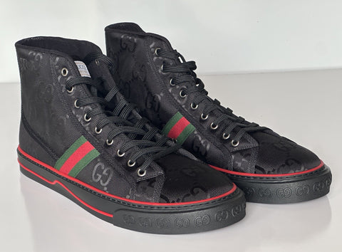 Gucci Men GG Logo High Top Sneakers Black 15.5 US (15 Gucci) 628717 IT NIB $820