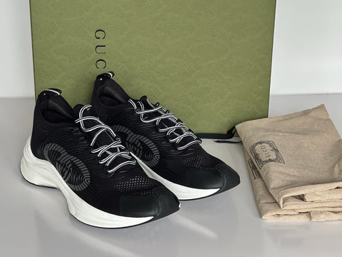 Gucci Multiwave GG Sneakers Black 13 US (Gucci 12.5) 714657 IT NIB