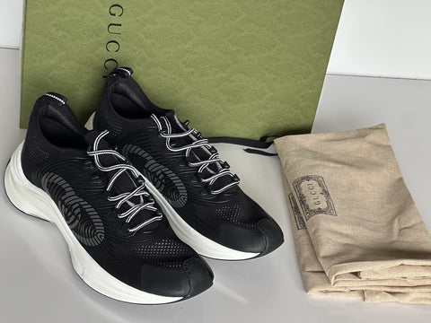 Gucci Multiwave GG Sneakers Black 13 US (Gucci 12.5) 714657 IT NIB