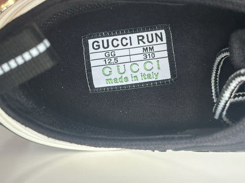 Gucci Multiwave GG Sneakers Black 13 US (Gucci 12.5) 714657 IT NIB