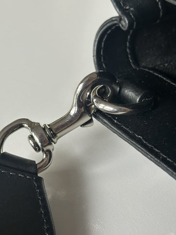 Gucci GG Supreme GG Web Canvas/Leather Mini Tote Bag Black Italy NWOT