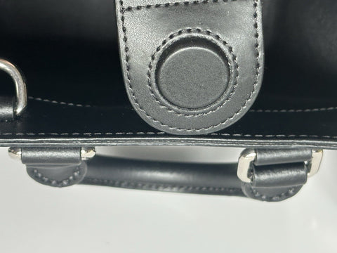 Gucci GG Supreme GG Web Canvas/Leather Mini Tote Bag Black Italy NWOT