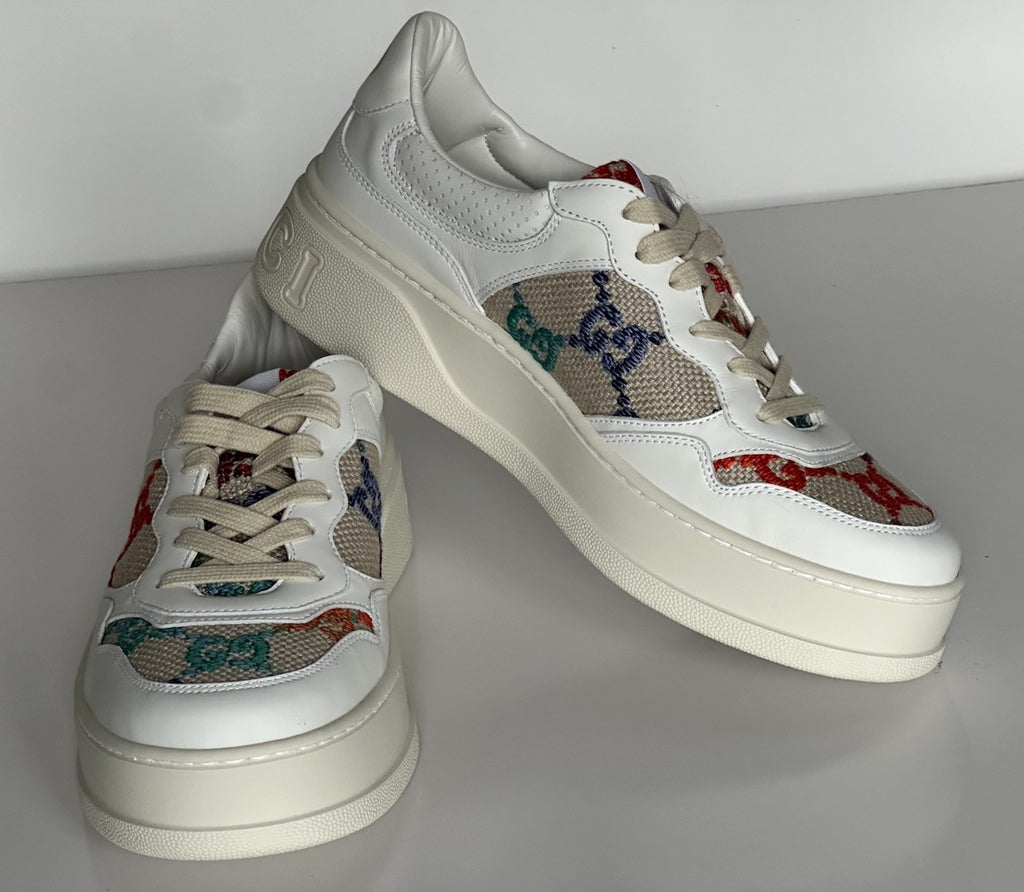 Gucci Women’s GG Dali Soft Sneakers White/Multicolor 11 US/41 Euro 670408 NIB