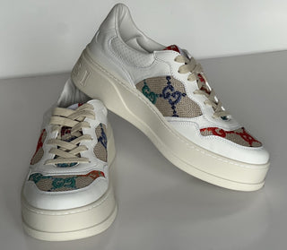 Gucci Women’s GG Dali Soft Sneakers White/Multicolor 11 US/41 Euro 670408 NIB