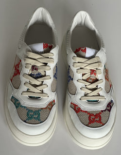 Gucci Women’s GG Dali Soft Sneakers White/Multicolor 11 US/41 Euro 670408 NIB