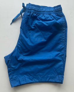 Burberry Men's Martin Canvas Blue Boxer Swim Shorts Small 8084322 NWT $440