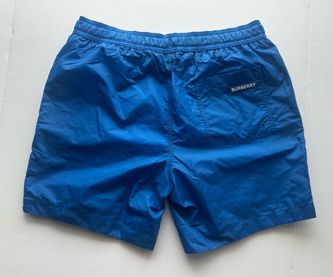 Burberry Men's Martin Canvas Blue Boxer Swim Shorts Medium 8084322 NWT $440
