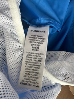 Burberry Men's Martin Canvas Blue Boxer Swim Shorts Medium 8084322 NWT $440