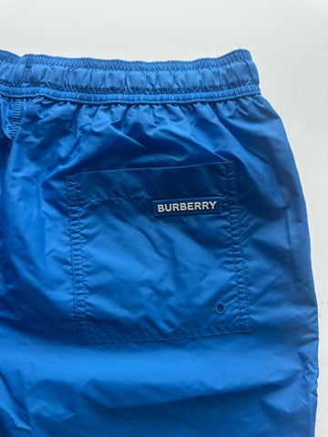 Burberry Men's Martin Canvas Blue Boxer Swim Shorts Large 8084322 NWT $440