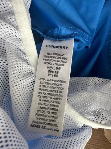 Burberry Men's Martin Canvas Blue Boxer Swim Shorts Large 8084322 NWT $440