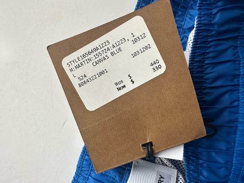 Burberry Men's Martin Canvas Blue Boxer Swim Shorts Large 8084322 NWT $440