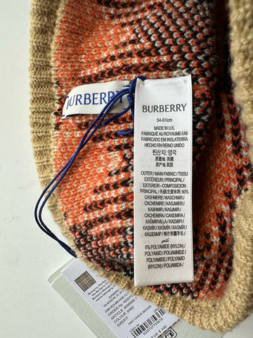 Burberry Knit Check Beanie Cashmere Hat (54-61 cm) U.K. 8098886 NWT