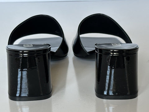 Versace Medusa Head Mule Patent Leather Black Shoes 7.5 US (37.5) 1013004 NIB