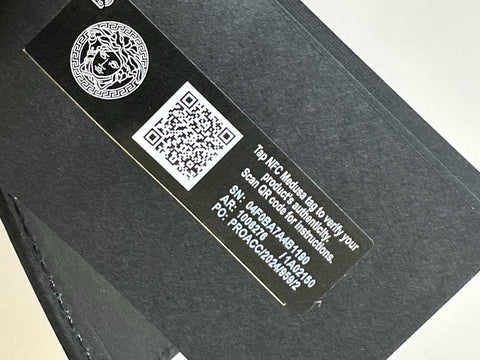 Versace Silver Medusa-Buckle Blue Leather Belt 100 (40) Italy 1006276 NIB $600