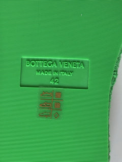 Bottega Veneta Intrecciato Geometric Sponge Slipper Green 9 US 660245 NIB $600
