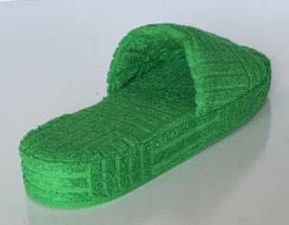 Bottega Veneta Intrecciato Geometric Sponge Slipper Green 9 US 660245 NIB $600