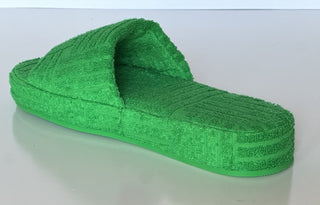 Bottega Veneta Intrecciato Geometric Sponge Slipper Green 9 US 660245 NIB $600