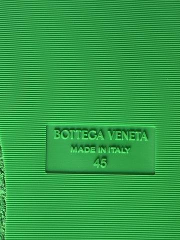 Bottega Veneta Intrecciato Geometric Sponge Slipper Green 12 US 660245 NIB $600