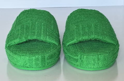 Bottega Veneta Intrecciato Geometric Sponge Slipper Green 12 US 660245 NIB $600