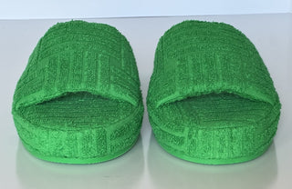 Bottega Veneta Intrecciato Geometric Sponge Slipper Green 13 US 660245 NIB $600