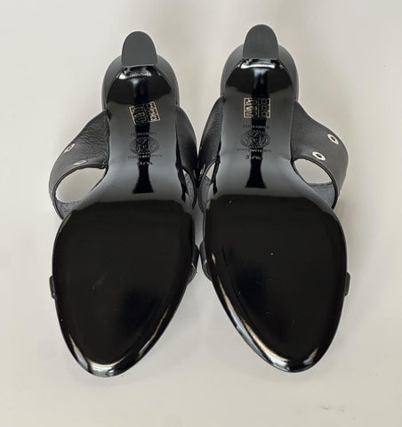 Versace Medusa Head Calf Leather Black Sandals 7.5 US (37.5) 1009427 NIB $1050