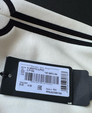 Giorgio Armani Mens White Casual Pants Size 36 US (52 Euro) 3RSP70 NWT $1095