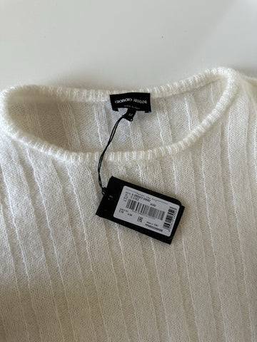 Giorgio Armani Men's White Mohair Wool Sweater 40 US (50 Euro) IT 3RSM12 $1195
