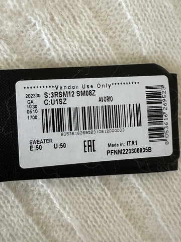 Giorgio Armani Men's White Mohair Wool Sweater 40 US (50 Euro) IT 3RSM12 $1195