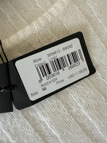 Giorgio Armani Men's White Mohair Wool Sweater 40 US (50 Euro) IT 3RSM12 $1195