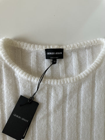 Giorgio Armani Men's White Mohair Wool Sweater 42 US (52 Euro) IT 3RSM12 $1195