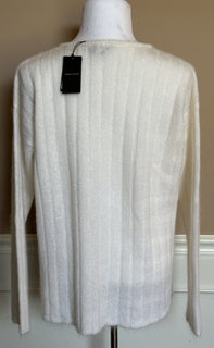 Giorgio Armani Men's White Mohair Wool Sweater 44 US (54 Euro) IT 3RSM12 $1195