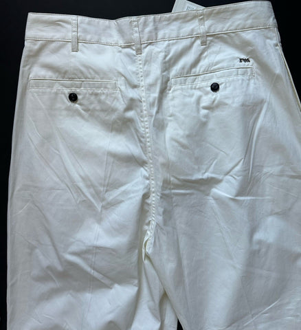 Emporio Armani Men’s White Casual Pants Size 32 US (48 Euro) 6R1PP6 NWT $345