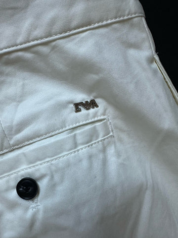 Emporio Armani Men’s White Casual Pants Size 32 US (48 Euro) 6R1PP6 NWT $345