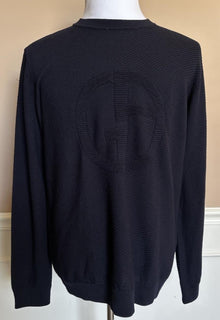 Giorgio Armani Men's Dark Blue Wool Sweater 44 US (54 Euro) Italy NWT $995