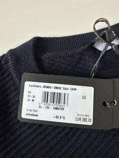 Giorgio Armani Men's Dark Blue Wool Sweater 44 US (54 Euro) Italy NWT $995