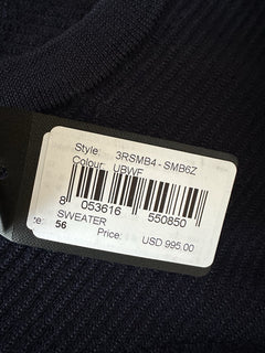 Giorgio Armani Men's Dark Blue Wool Sweater 46 US (56 Euro) Italy NWT $995