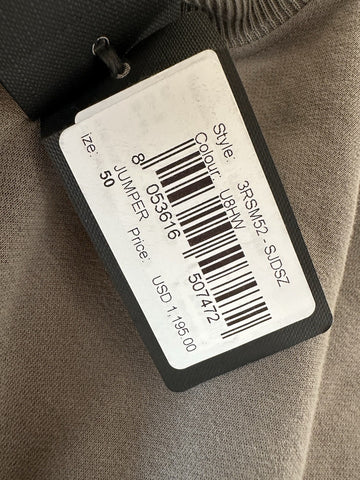 Giorgio Armani Men's Gray Cotton Turtleneck Sweatshirt 40 US (50 Euro) NWT $1195