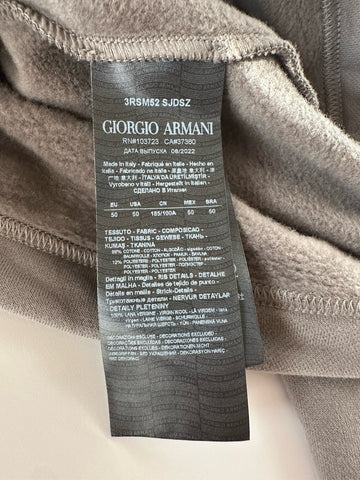 Giorgio Armani Men's Gray Cotton Turtleneck Sweatshirt 40 US (50 Euro) NWT $1195