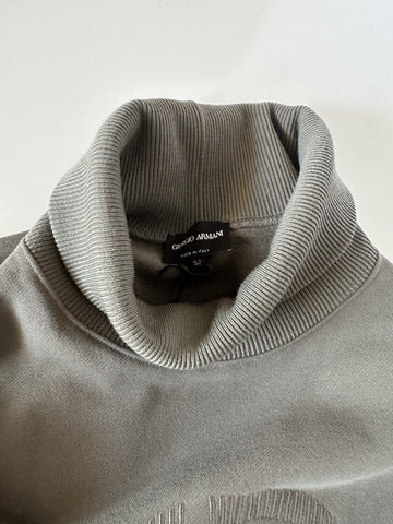 Giorgio Armani Men's Gray Cotton Turtleneck Sweatshirt 40 US (50 Euro) NWT $1195