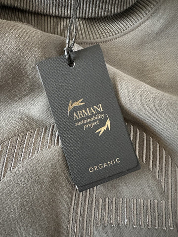 Giorgio Armani Men's Gray Cotton Turtleneck Sweatshirt 44 US (54 Euro) NWT $1195