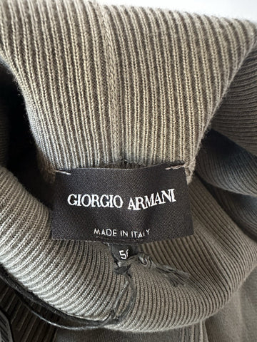 Giorgio Armani Men's Gray Cotton Turtleneck Sweatshirt 46 US (56 Euro) NWT $1195