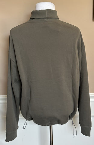 Giorgio Armani Men's Gray Cotton Turtleneck Sweatshirt 46 US (56 Euro) NWT $1195