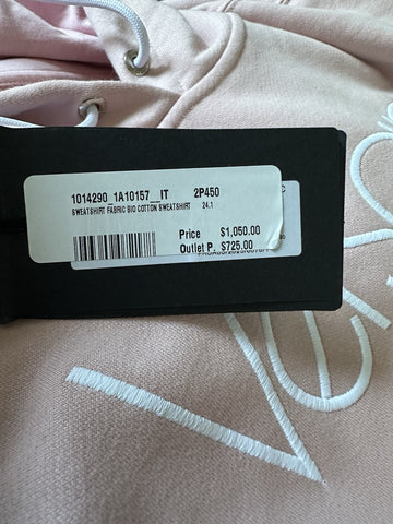 Versace Embroidered Pink Sweatshirt with Hoodie 8 US (42 Euro) 1014290 NWT $1050
