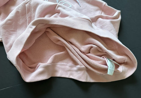 Versace Embroidered Pink Sweatshirt with Hoodie 8 US (42 Euro) 1014290 NWT $1050