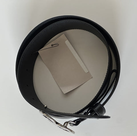 Gucci Interlocking G Buckle Leather Belt Black 80/32 Italy 745826 NWT