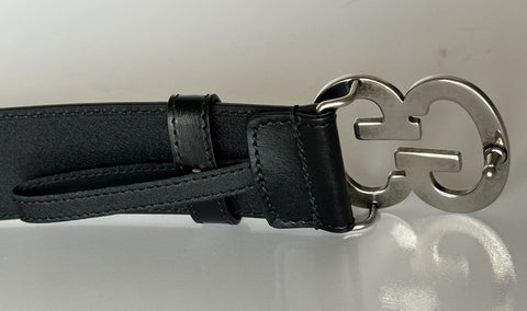 Gucci Interlocking G Buckle Leather Belt Black 80/32 Italy 745826 NWT
