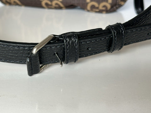 Gucci Maxi GG Logo BrownNylon Belt Bag 767934 Italy New